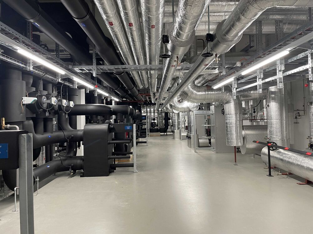 Energiezentrale: Kälte- und Wärmeversorgung. (Foto: Peter Warthmann)